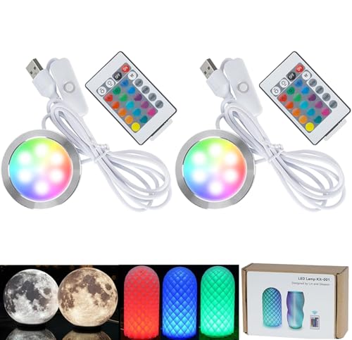 3DZWMAN 2 Stück RGB LED Lampen-Kits 001 für Bambu Lab Light Kit MH001