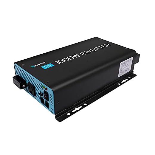 Renogy 1000W Pure Sine Wave Inverter with ECO Mode, 12V DC to AC 120V 110V Converter for Off-Grid Solar System, Home, RV, Solar Power Inverter with Remote Switch, Surge 2000W