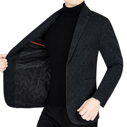 Men's Slim Fit Black Fashionable Versatile Suit Jacket Stylish for Casual Prom Wedding Daily Wear2