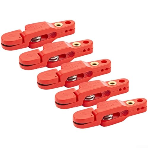 Clips de liberación rápida, construcción, línea de tensión pesada ajustable (rojo)