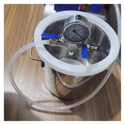 Kit de cámara de vacío de resina epoxi, desecador de vacío grande para estabilizar la resina, extracción al vacío y cámara de desgasificación de barril antiespumante