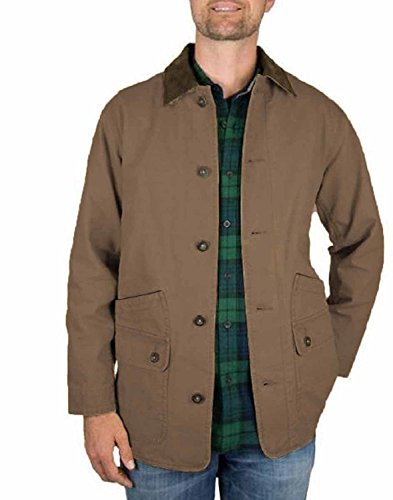 Orvis Men's Corduroy Collar Cotton Barn Jacket (Tobacco) (Xl, Tobacco #TOP6