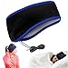 CozyPhones Sleep Headphones & Travel Bag , Lycra Cool Mesh Lining and Ultra Thin Speakers. Perfect for Sleeping, Sports, Air Travel, Meditation and Relaxation - BLUE