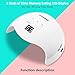 UV LED Nail Lamp, NAVANINO 48W Nail Dryer Gel Nail Light for Nail Polish, Light Curing in 3 modes for time, Low heat mode 99s and LCD Display, For Manicure/Pedicure Nail Art at Home