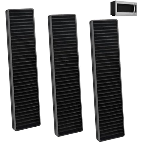 Alrens 3 Pack 5230W1A003A Microwave Charcoal Filter Replacment for GE LG Kenmore LMHM2237BD, LMV2031BD, LMV1650ST, LMV2031SB, LMV2031ST, PVM9005SJ8SS, JVM7195SK6SS Cover