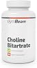 GymBeam Choline (capsules) - 500mg choline bitartrate per capsule supports liver function attention and memory formation nootropic for better movement coordination choline source 120 caps