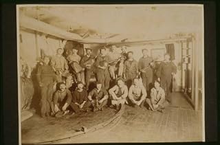HistoricalFindings Photo: U.S.S. Maine-Firemen,Coal Passers,1896,Group of Men,Shovels,Battleship