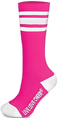 chassé Cheerleading Striped Knee-High Socks