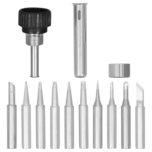 Homoyoyo Soldering Iron Tips Replacement Kit 10 Tips 3 Accessories