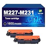 M227-M231 Cartuccia Di Toner Compatibile Per HP LaserJet MFP M227-M231 PCL6 Stampante, 1600 Pagine,M227 M231-2 pack