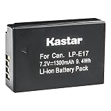 Kastar 1-Pack LP-E17 Battery Replacement for Canon EOS M3, EOS Rebel T6i, EOS Rebel T6s, EOS 750D, EOS 760D, EOS 8000D, Kiss X8i, EOS R8, EOS R50, EOS R100 Mirrorless Camera, BG-E18 Battery Grip