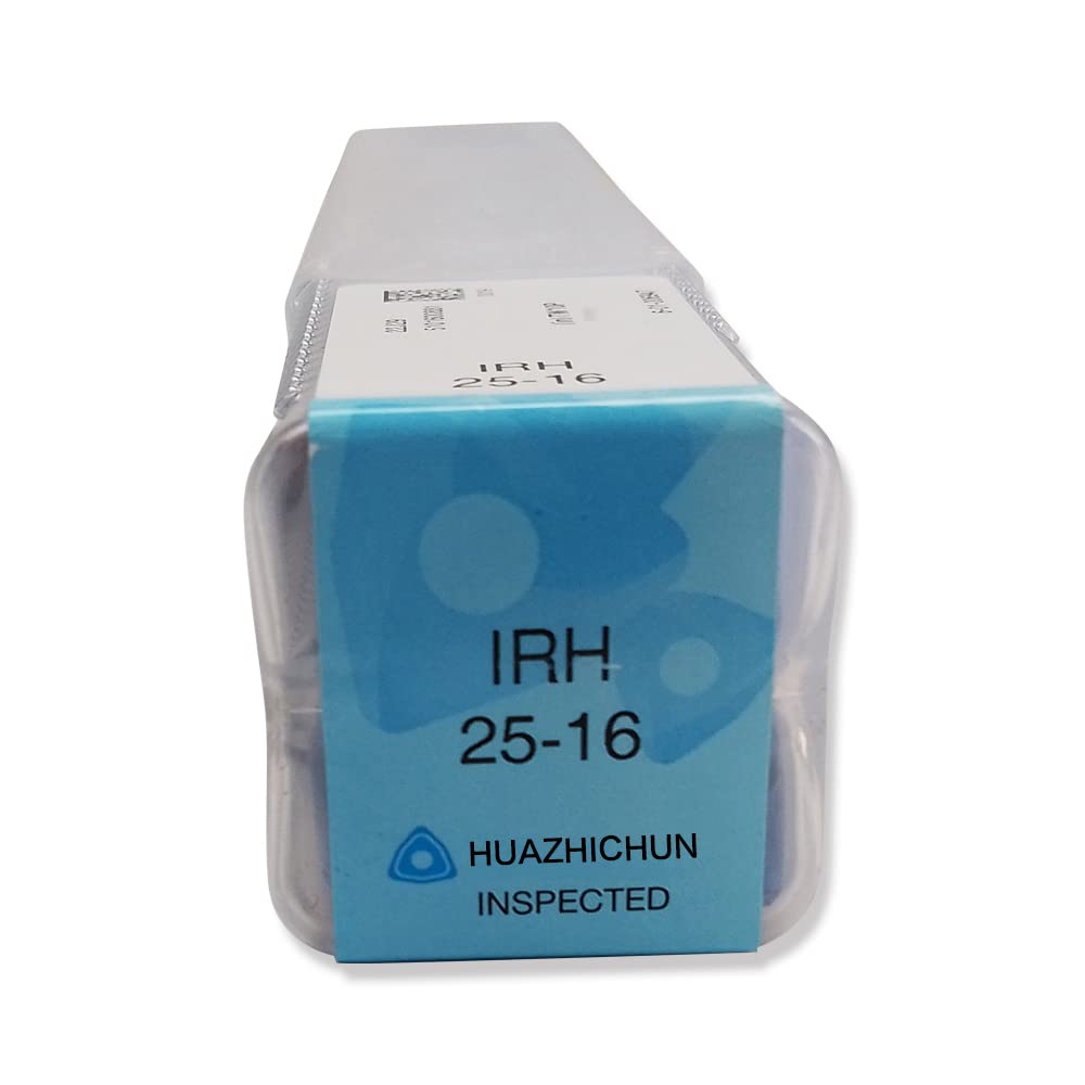 IRH 25-16 Shank Indexable Carbide Lathe Turning Insert Tool Holder Bit Set for Turning Grooving Threading Boring with Indexable Carbide Turning Insert