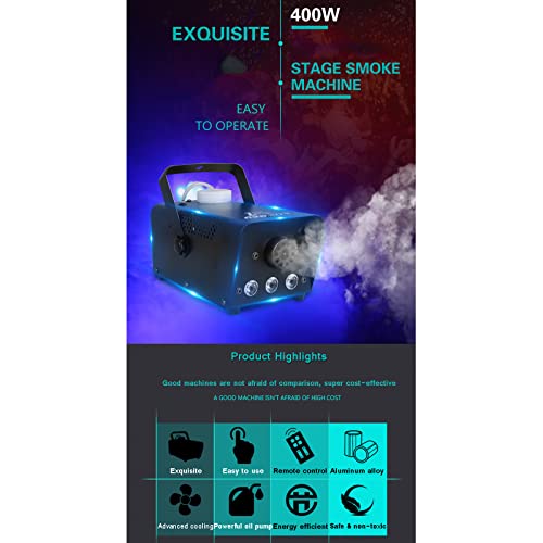 Máquina de humo 400W con control cableado para DJ, eventos y fiestas miniatura 2