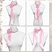 GHTIYLP Scarf for Women with Removable Flower, Long Womens Tie Soft Neck Scarf Versatile Hair Band (Pink)