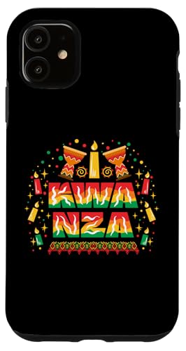 Carcasa para iPhone 11 Feliz Kwanzaa Herencia afroamericana 7 principios Kwanzaa