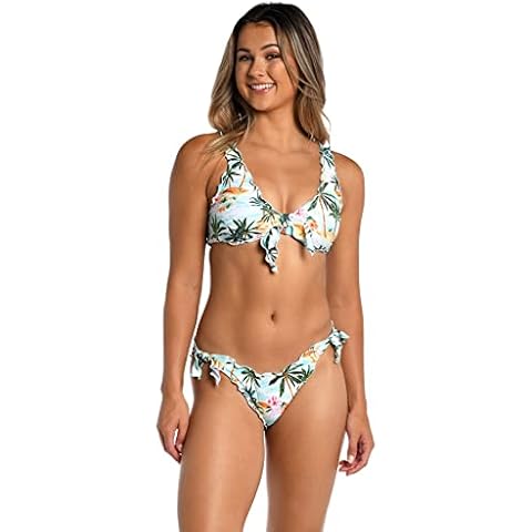 Hobie Women's Ruffle Bralette Bikini Top Cover