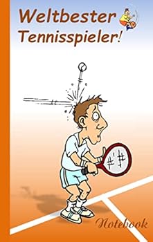 Weltbester Tennisspieler: Motiv Notizbuch, Notebook, Einschreibbuch, Tagebuch, Kritzelbuch im praktischen Pocketformat