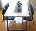 Inspirer Studio Roman Extendible Dining Table Pedestal Table MDF High-Gloss White (Table Only)