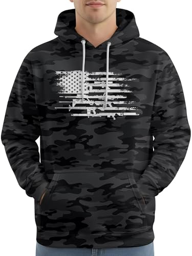 Image of PAGYMO Graphic Hoodies for Men Funny Novelty Pullover Hooded Sweatshirt