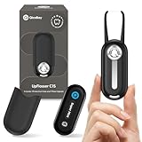 QicoBay UpFlosser C1S Reusable Auto-Restringing Flosser with Replaceable Floss Capsule, Quick & Deep Clean, Portable On-The-Go Flosser, Recyclable Zero-Waste Design, Super Mint(Abyss Black)