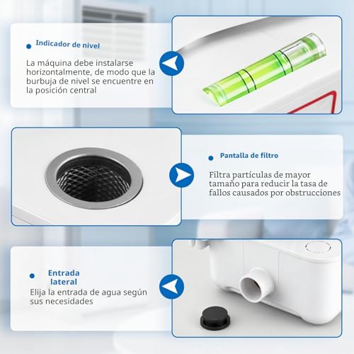 Miniatura 5 de Baoshishan Bomba De Drenaje De Aire Acondicionado Bomba De Drenaje De Condensados 360l H Para Máquinas De Armarios Menos De 30 Kilovatios Heladoras Deshumidificadores Refrigeradores