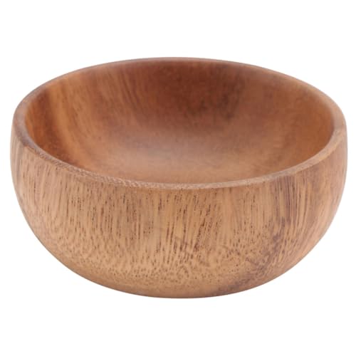 ERINGOGO 相思木無塗装サラダボウル 丸型天然木製 食品用飯碗 家 飲食店対応 滑らか表面 耐久性高く な食器