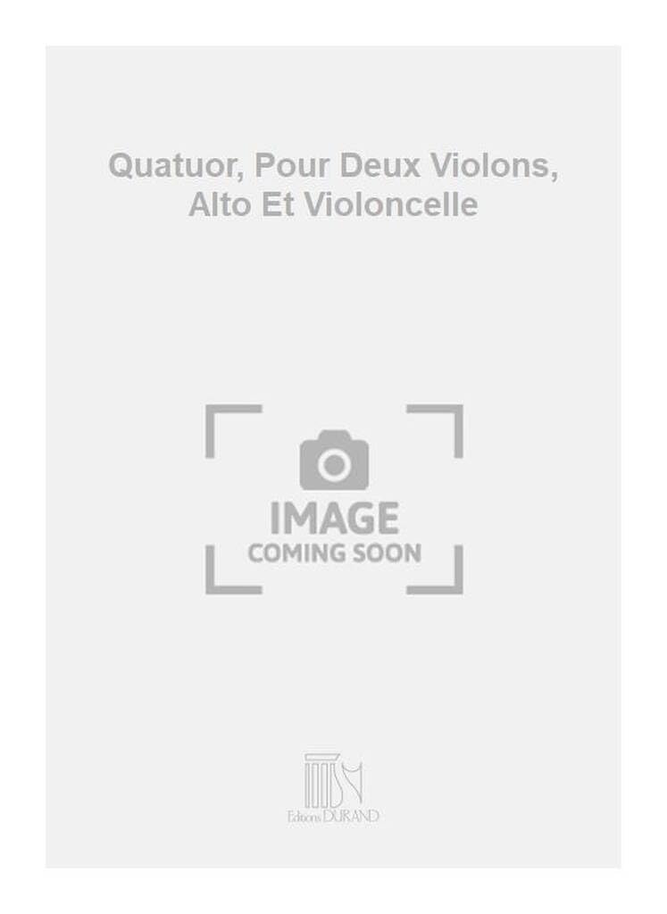 Quatuor pour deux violons alto et violoncelle musique de chambre œuvre classique
