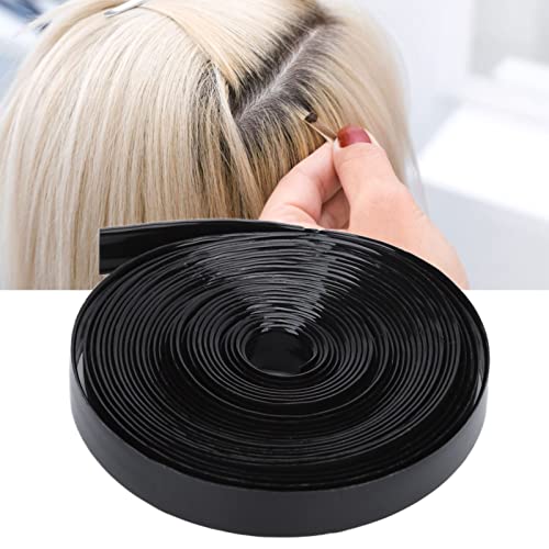 Hair Extension Tape Roll,9mm Width Hair Extension Glue Strip Strong Adhesion,Long Lasting Hair System Tape Roll Hair Wig Tape Roll Non Irritating Black