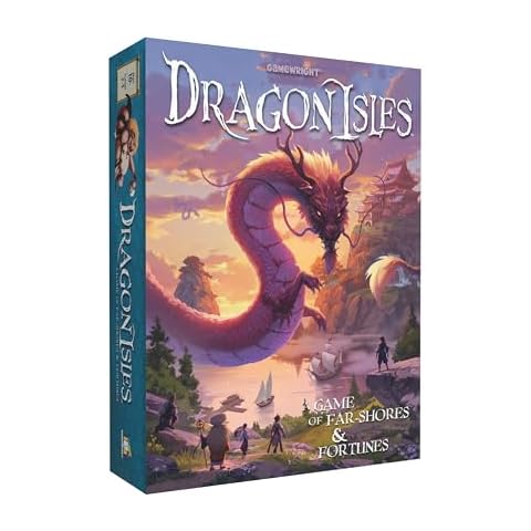 DragonIsles – Fantasy Adventure Family Board Game for 2-5 Players, Ages 10+ – A Journey of Far-Shores and Fortunes! Cover