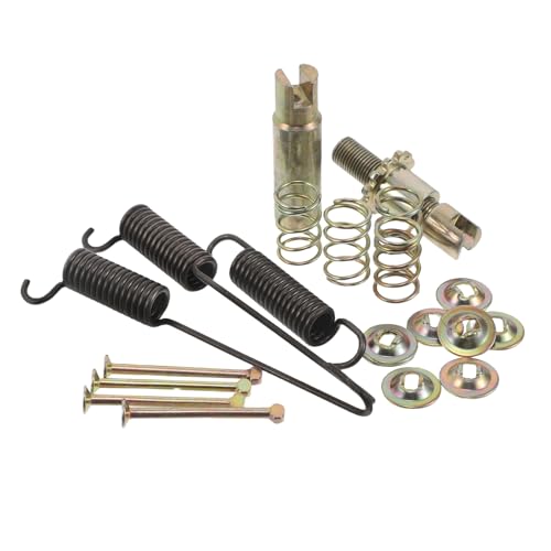 LALADEFIEE Kit de Hardware de Freno de Disco Delantero para Cargadora, Resorte de Retención y Tornillo Ajustable de Acero Galvanizado, Accesorio para Sistema de Frenos Automotriz, Uso
