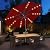 HOMSHADE 9ft Solar Patio Umbrella - Solar Lights LED Lighted Outdoor Market Table Umbrella, UPF50+ UV Protection with Push Button Tilt, Crank for Pool Deck and Garden (Burgundy Red)