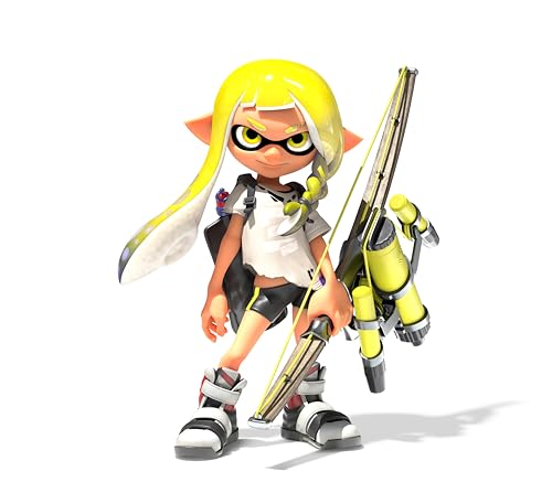 Amiibo Octaling (Bleu) + Inkling (Jaune) + Salmioche