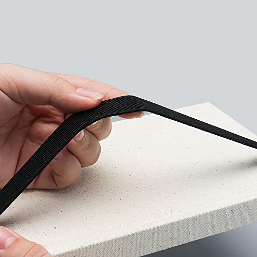 Mei Yi Tian Microfiber Leather Elastic Pen Holder For Notebook Black Pen Sleeve Single Pen Leather Case Pencil Pouch Zipper Bag (Black) #TOP4