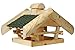 Produktbild dobar 98510e Vogelfutterhaus Massiv - Vogelhaus mit Futtersilo - Vogelvilla mit Bitumendach - Futterstation für Wildvögel - Vogelfutterspender aus Massivholz - 49 x 39 x 30 cm - Grün