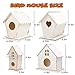 hapray 4 Pack Bird House Crafts for Kids Ages 5-8 8-12, Buildable DIY Birdhouse Kit for Children to Build, Summer Arts and Craft Projects with Paint, 3+ Boy Girl Gift for Halloween Christmas