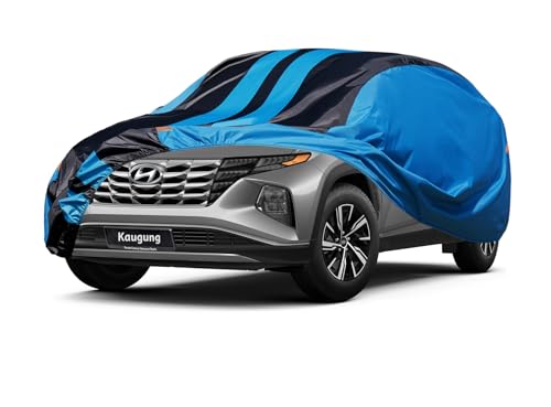 Image of Kaugung Car Cover Waterproof Custom Fit Hyundai Tucson (2004-2025), Full Exterior Cover for Automobiles Lightweight Resistant Outdoor Sun UV Rain Dust Snow Wind Protection.