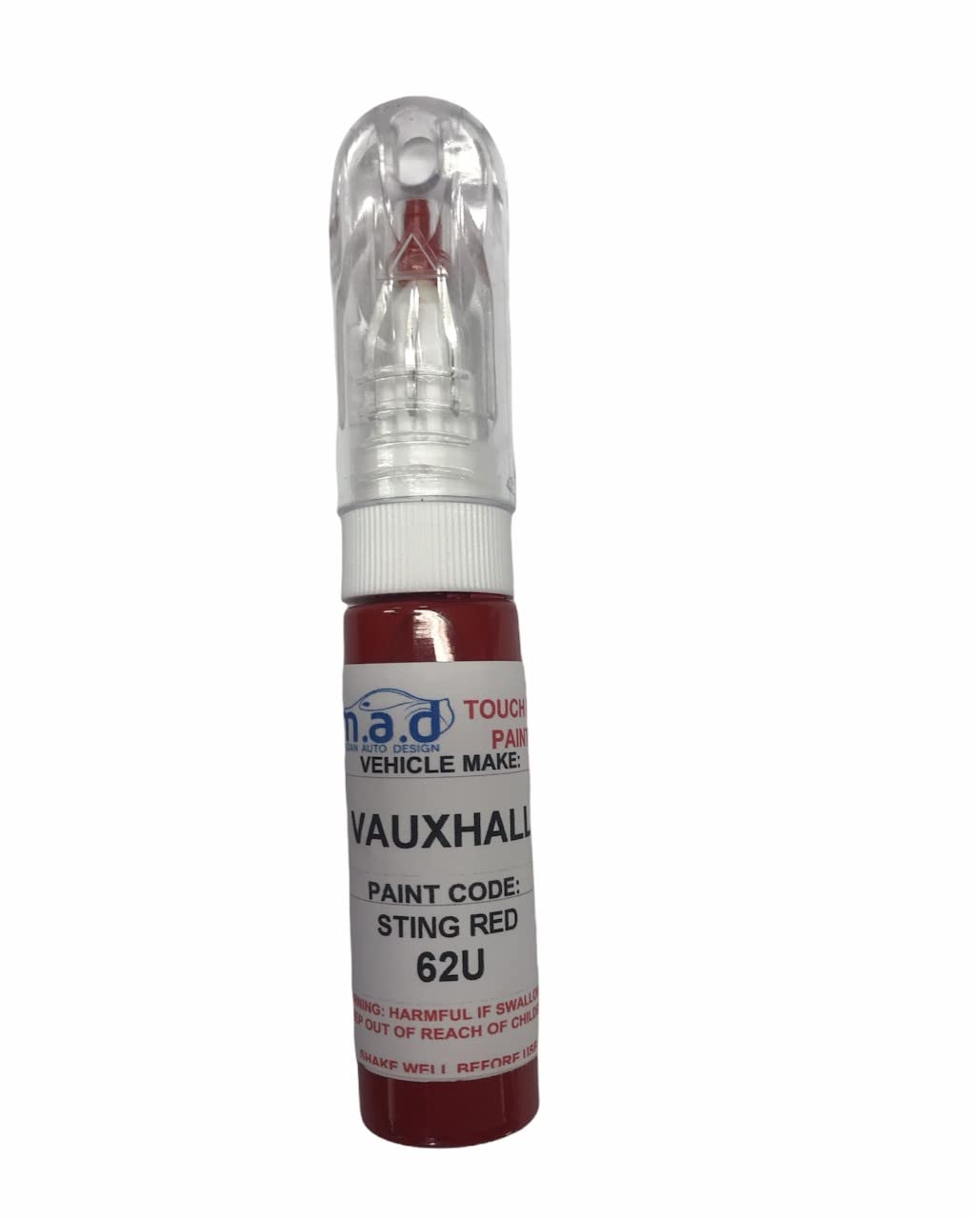 M.a.d Myldan Auto Design Paint Touch Up Car 20Ml Pen For Vauxhall Sting Red 62U Corsa Astra Mokka Etc (Paint)
