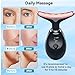 Face and Neck Massager T𝗈𝗈I, 7 C𝗈I𝗈r Facial Massager for Face and Neck, Face 𝖲cuIpting Tool for S𝗄in Care - Black