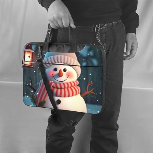 Bolso bandolera para portátil con diseño de muñeco de nieve miniatura 6