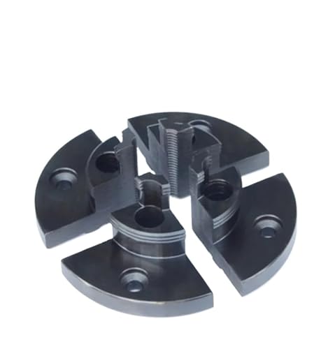 Iklaaqetbxps Step Jaw Wood Lathe Chuck, 4 Jaw Self Centering