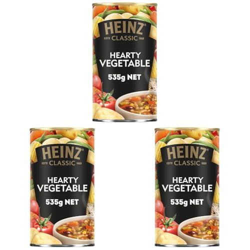 Heinz Classic Hearty Vegetable Soup, 535g Tin (Pack of 3)