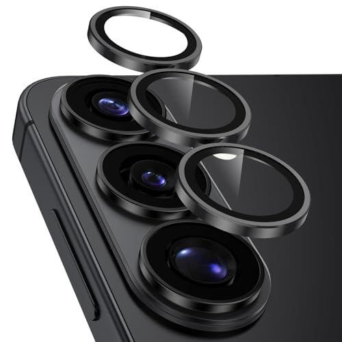 Yugujun カメラフィルム Galaxy S26/S26+ 用 カメラ保護 米軍MIL規格 強化ガラス 9H S26/S26+ レンズカバー AR加工 高い透過率 ギャラクシーs26/26+ カメラ保護カバー レンズガード ブラック