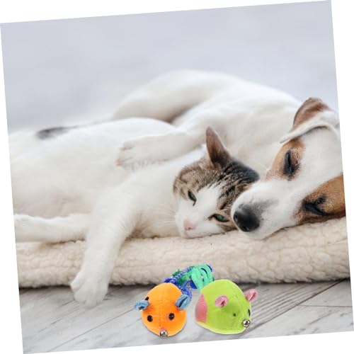 BESPORTBLE 2 Pçs Brinquedo De Rato De Gato De Pelúcia Brinquedo De Rato De Pelúcia Para Gato Arranha