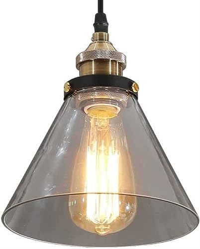 Lámpara colgante de cristal sin sombras molestas para mesa de comedor y barra