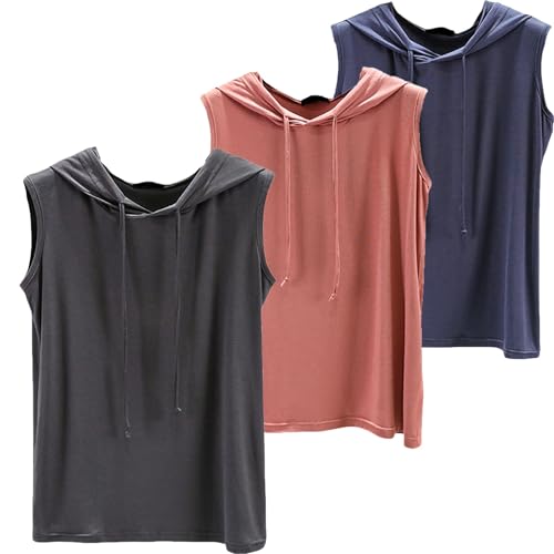 Tee Shirts Femmes 3 Pièces Solution Silhouette : Pull Ample Capuche Cache-Formes et Top Élégant