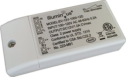 12V 12W Dimmable Cv Dc Led Driver Transformer Etl Approved #TOP1