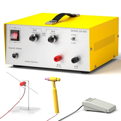 110V Jewelry Spot Welding Machine, Adjustable Spot Welder for Necklaces Earrings
