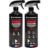 HUTCHINSON – Lot de Nettoyant et Dégraissant pour Chaîne de Vélo – Formule Laboratoire Français – Ne Laisse Pas de Traces – Anti Corrosion – Préserve les Composants.