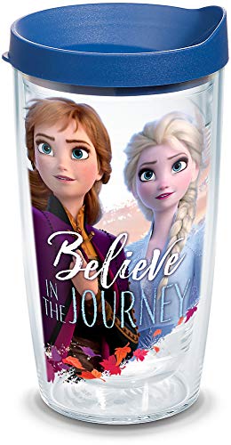 Image of Tervis Disney - Frozen 2 - Anna & Elsa's Journey Made in USA Double Walled Insulated Tumbler Travel Cup Keeps Drinks Cold & Hot, 16oz, Classic