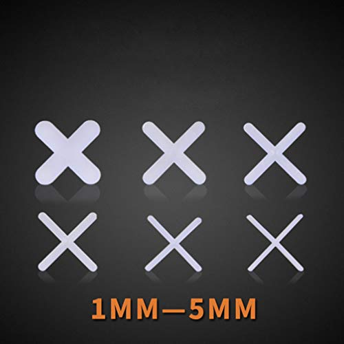 NICEXMAS 2000 Pcs Espaçadores de Ladrilhos de Cerâmica Piso Cruzado Espaçadores Grout Espaçadores pa